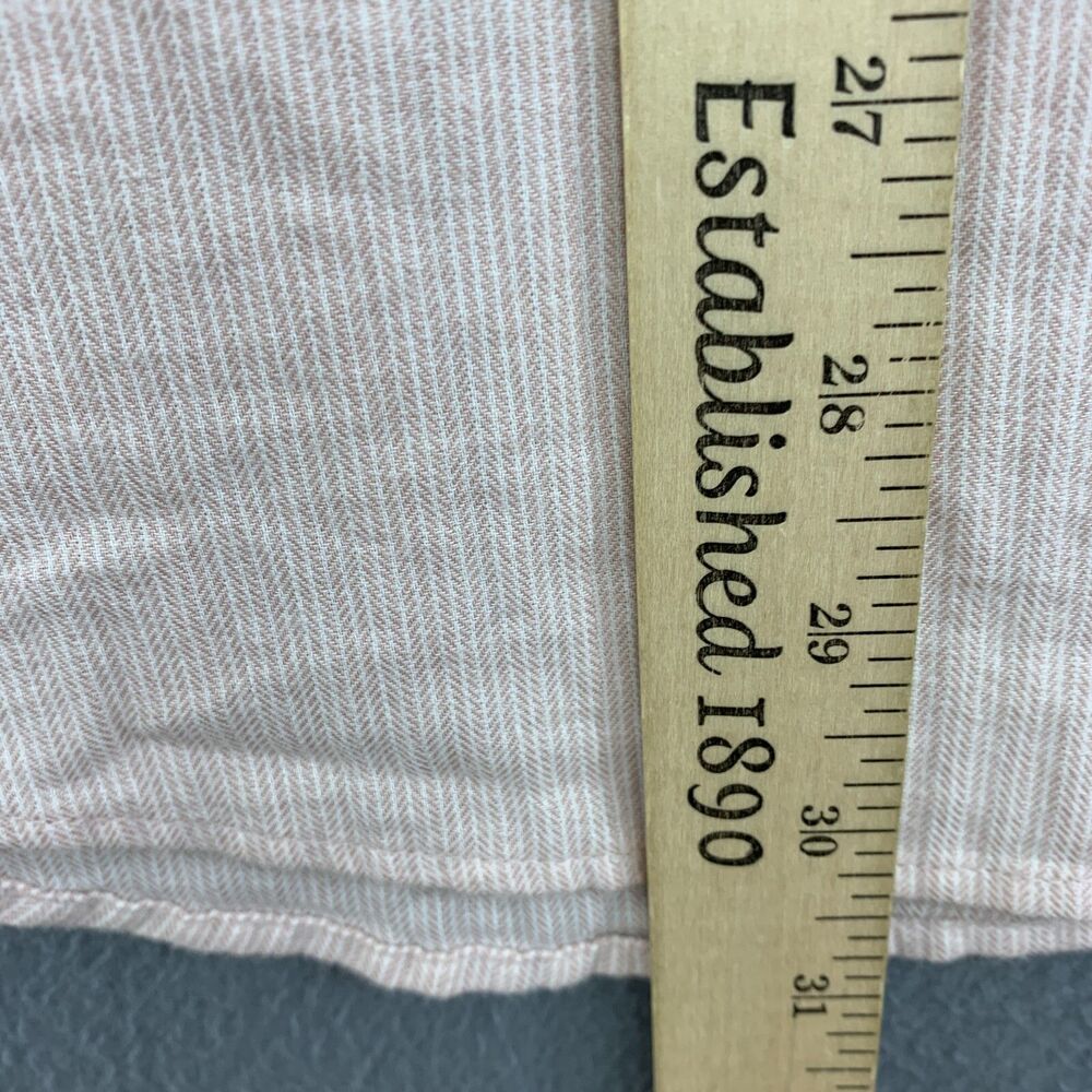 Abercrombie & Fitch Top Button Up Boyfriend Size XL Long Sleeve Pink Soft Cotton - Picture 8 of 16